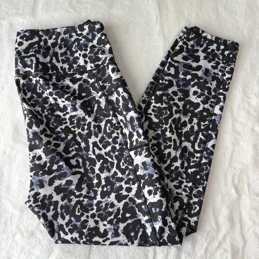 LegEnd Active Leopard Print High Waisted Athletic‎ Leggings Size L